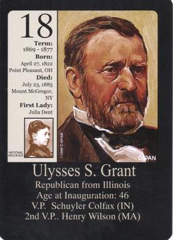 1999-00 Little Debbie C-SPAN American Presidents and First Ladies #18 Ulysses S. Grant Front