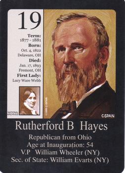 1999-00 Little Debbie C-SPAN American Presidents and First Ladies #19 Rutherford B. Hayes Front