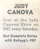 1948 Kellogg's PEP #NNO Judy Canova Back