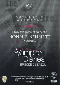 2011 Cryptozoic The Vampire Diaries Season 1 - Wardrobe #M7 Bonnie Bennet Back