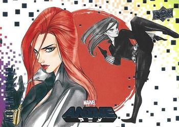 2020 Upper Deck Marvel Anime #6 Black Widow Front
