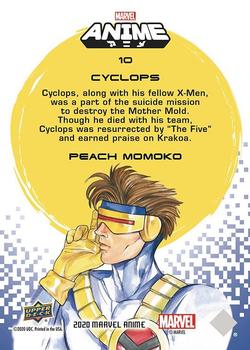 2020 Upper Deck Marvel Anime #10 Cyclops Back