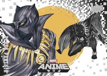 2020 Upper Deck Marvel Anime #15 Black Panther Front