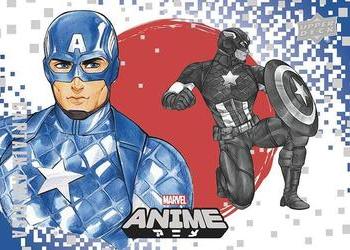 2020 Upper Deck Marvel Anime #19 Captain America Front