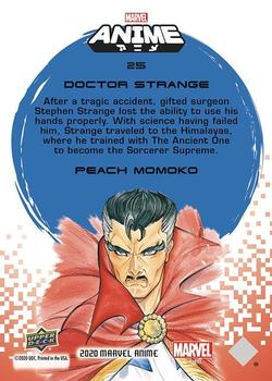 2020 Upper Deck Marvel Anime #25 Doctor Strange Back