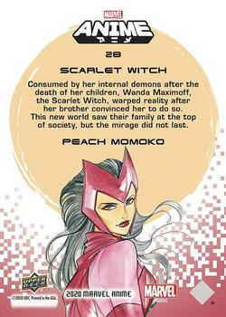 2020 Upper Deck Marvel Anime #28 Scarlet Witch Back