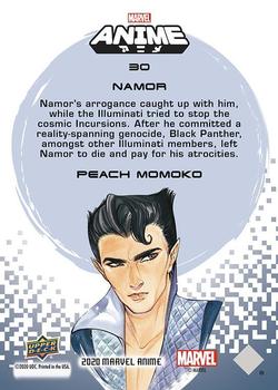 2020 Upper Deck Marvel Anime #30 Namor Back