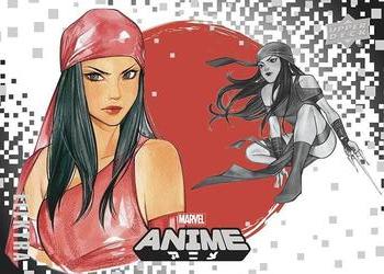 2020 Upper Deck Marvel Anime #33 Elektra Front