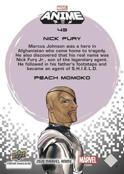 2020 Upper Deck Marvel Anime #43 Nick Fury Back