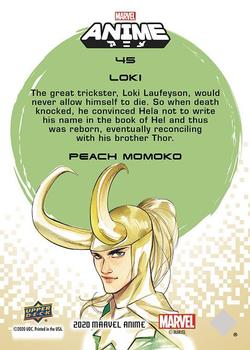 2020 Upper Deck Marvel Anime #45 Loki Back