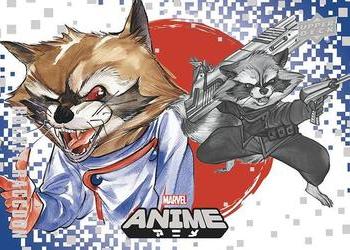 2020 Upper Deck Marvel Anime #51 Rocket Raccoon Front