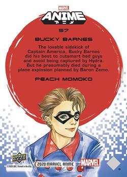 2020 Upper Deck Marvel Anime #57 Bucky Barnes Back