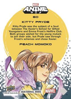 2020 Upper Deck Marvel Anime #60 Kitty Pryde Back