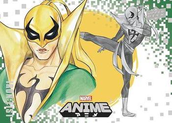 2020 Upper Deck Marvel Anime #62 Iron Fist Front