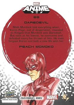 2020 Upper Deck Marvel Anime #63 Daredevil Back