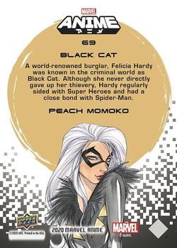 2020 Upper Deck Marvel Anime #69 Black Cat Back