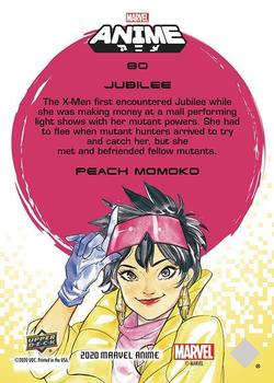 2020 Upper Deck Marvel Anime #80 Jubilee Back