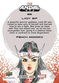 2020 Upper Deck Marvel Anime #86 Lady Sif Back