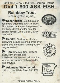 2009 Arkansas Game & Fish Commission #NNO Rainbow Trout Back