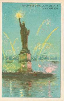 1910 Historical Events (T70) #NNO Placing Statue of Liberty in N.Y. Harbor Front