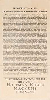 1910 Historical Events (T70) #NNO The Signing of the Declaration of Independence Back