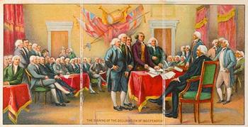 1910 Historical Events (T70) #NNO The Signing of the Declaration of Independence Front