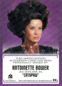 2018 Rittenhouse Star Trek The Original Series The Captain's Collection - Autographed Inscriptions #A10 Antoinette Bower Back