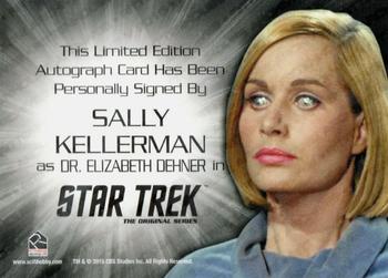 2018 Rittenhouse Star Trek The Original Series The Captain's Collection - Autographs (Silver Signature Series Design) #NNO Sally Kellerman Back