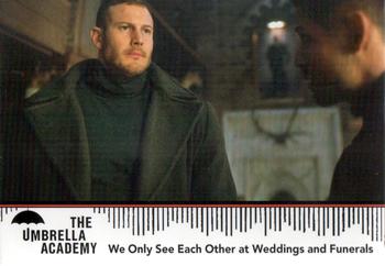2020 Rittenhouse The Umbrella Academy Season One #03 We Only See Each Other at Weddings & Funerals Front