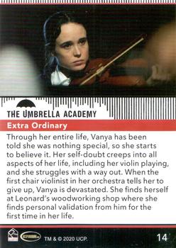 2020 Rittenhouse The Umbrella Academy Season One #14 Extra Ordinary Back