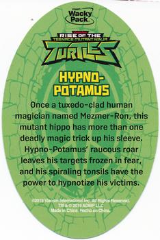 2019 Sonic Wacky Pack Rise of the Teenage Mutant Ninja Turtles #NNO Hypno-Potamus Back