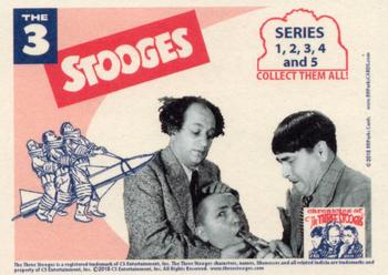 2016 RRParks Chronicles of the Three Stooges #NNO Series 5 Clip Out Card Back