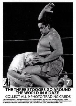 2016 RRParks Chronicles of the Three Stooges - The Three Stooges Go Around The World In A Daze #7 (wrestling Pin) Front