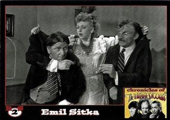 2016 RRParks Chronicles of the Three Stooges - Emil Sitka #ES2 Emil's work with Stooges Front
