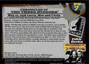 2016 RRParks Chronicles of the Three Stooges - Pre Columbia Shorts #PS7 The Big Idea. May 12, 1934 Back