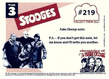 2016 RRParks Chronicles of the Three Stooges - Stooge Retro-Stalgic #219 