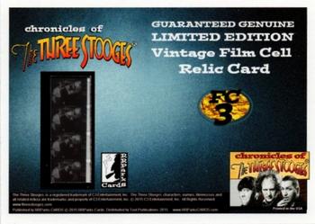 2015 RRParks Chronicles of the Three Stooges - Film Cell Cards #FC3 Larry, Moe and Curly Back