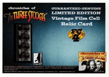 2015 RRParks Chronicles of the Three Stooges - Film Cell Cards #FC4 Larry, Moe and Shemp Back