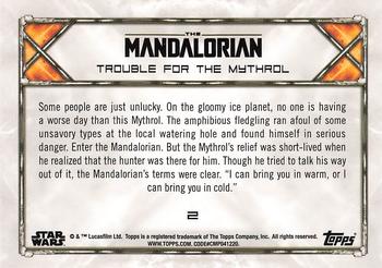 2020 Topps Star Wars: The Mandalorian Season 1 #2 Trouble for the Mythrol Back