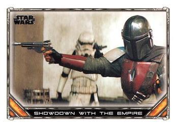 2020 Topps Star Wars: The Mandalorian Season 1 #4 Showdown with the Empire Front