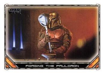 2020 Topps Star Wars: The Mandalorian Season 1 #7 Forging the Pauldron Front