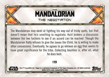 2020 Topps Star Wars: The Mandalorian Season 1 #19 The Negotiation Back