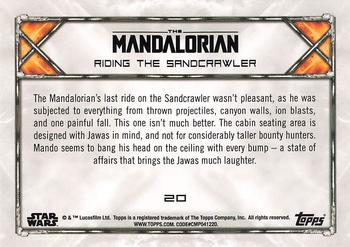 2020 Topps Star Wars: The Mandalorian Season 1 #20 Riding the Sandcrawler Back