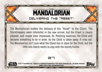 2020 Topps Star Wars: The Mandalorian Season 1 #27 Delivering the “Asset” Back