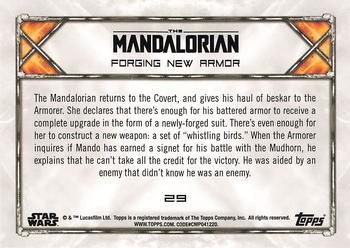 2020 Topps Star Wars: The Mandalorian Season 1 #29 Forging New Armor Back
