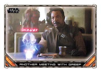 2020 Topps Star Wars: The Mandalorian Season 1 #31 Another Meeting With Greef Front
