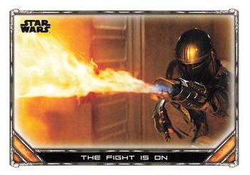2020 Topps Star Wars: The Mandalorian Season 1 #35 The Fight is on Front
