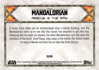 2020 Topps Star Wars: The Mandalorian Season 1 #36 Rescue is the Way Back