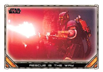 2020 Topps Star Wars: The Mandalorian Season 1 #36 Rescue is the Way Front