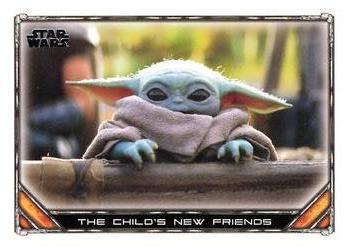 2020 Topps Star Wars: The Mandalorian Season 1 #44 The Child’s New Friends Front